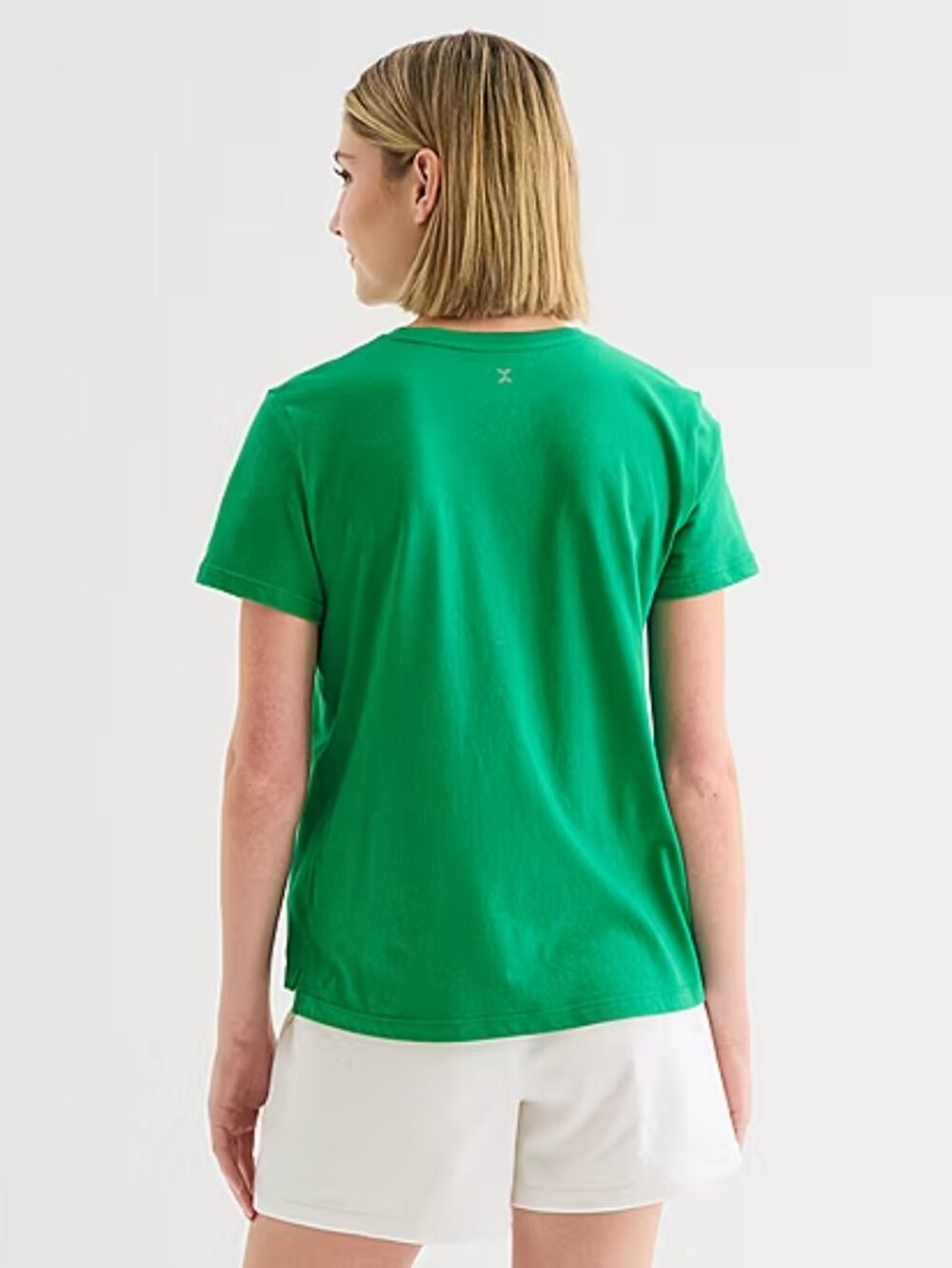 NWT XERSION WOMANS Cotton crew neck short sleeve t shirt,color green jelly bean - Picture 4 of 13